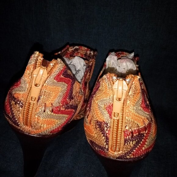 Mona Mia " EVERYTHING AZTEC " Multi Color Wedge (BRAND NEW !!!!!!!!!!!! - Picture 5 of 5